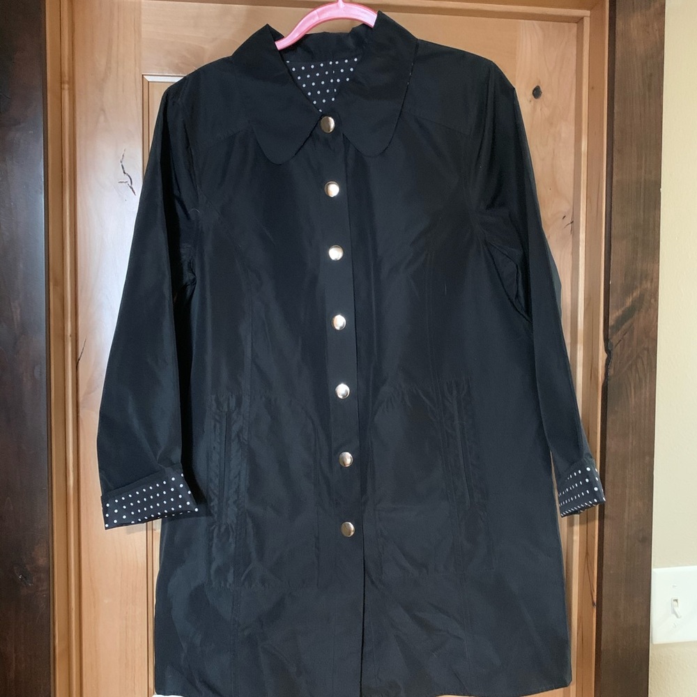 Black rain coat